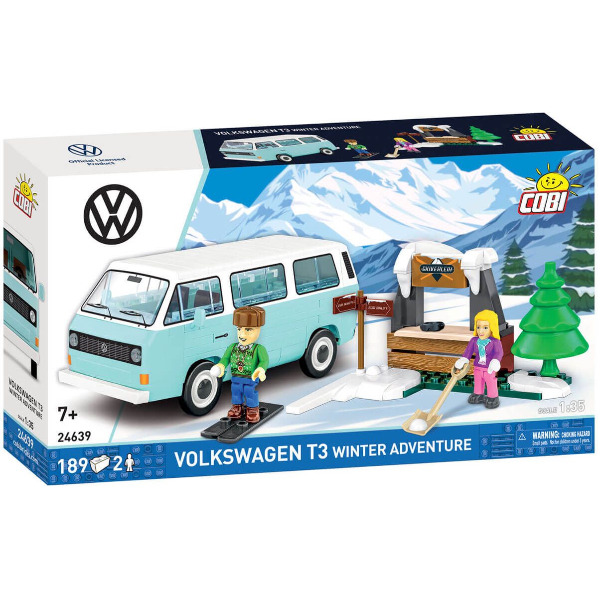 Volkswagen Bausatz T3 Winter Set Hellblau 1:35 3B1099320E3H1