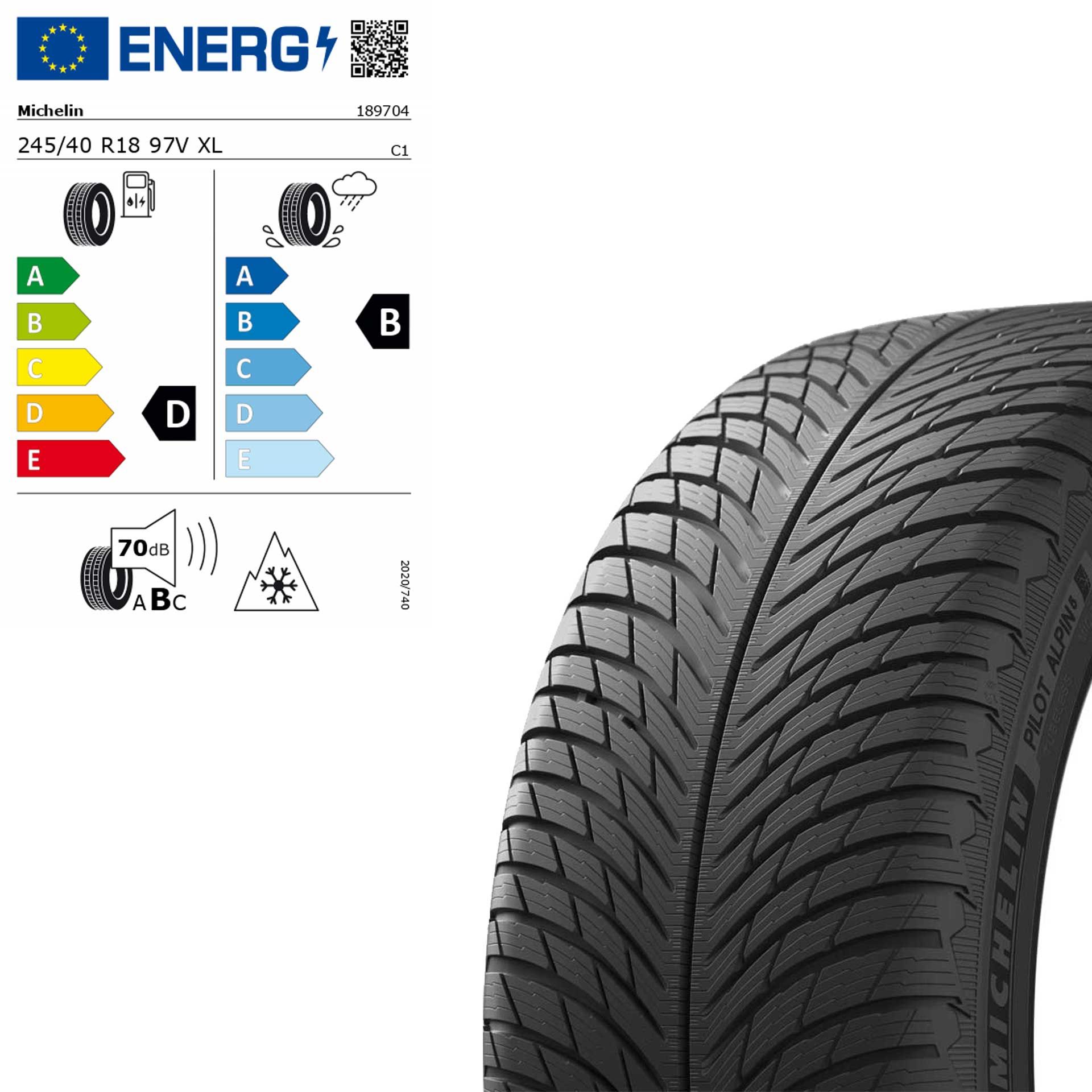 Q44005151106a mercedes benz winterreifen michelin pilot alpin 5 mo1 245 40 r18 97v rosier onlineshop2
