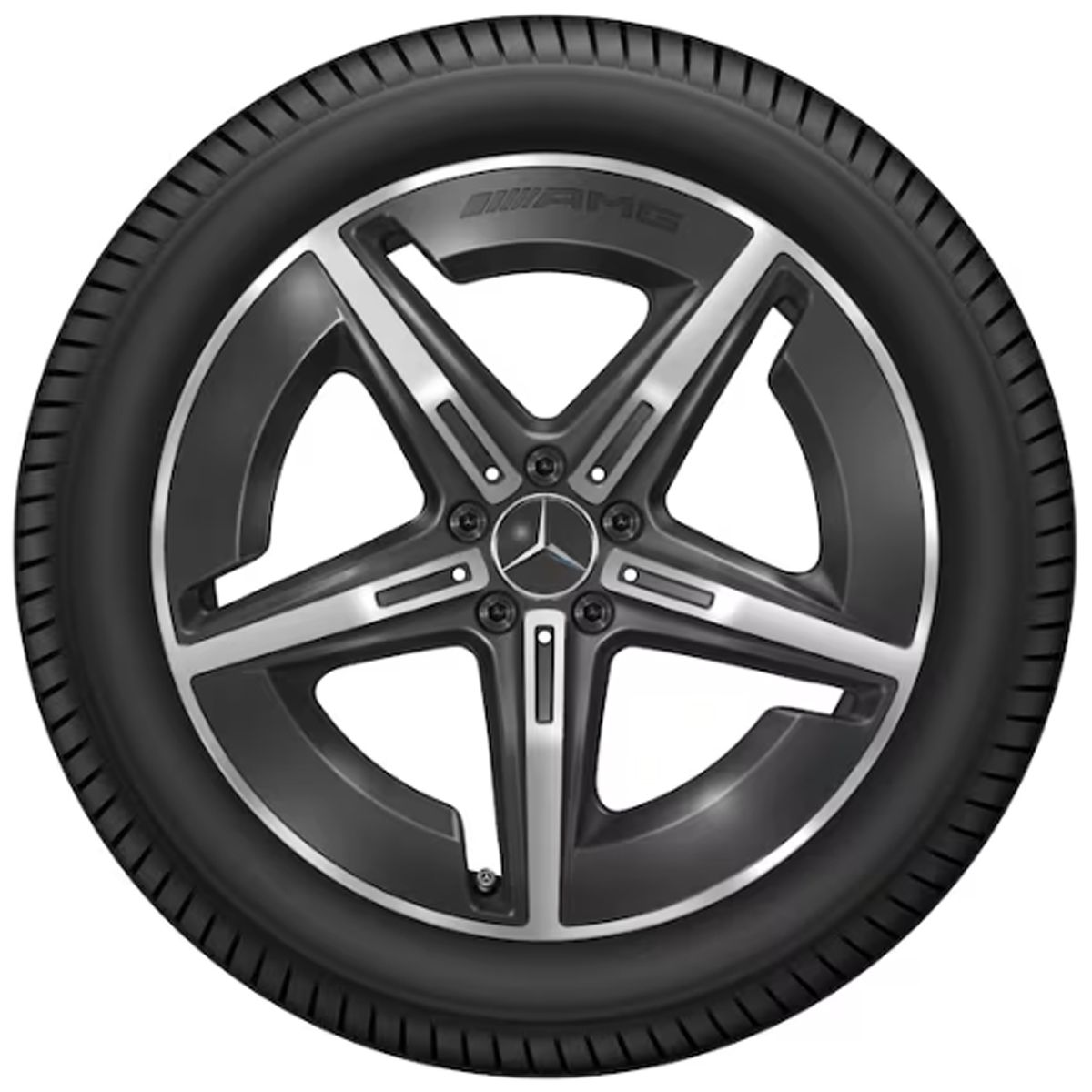 Mercedes-AMG Leichtmetallfelge schwarz glanzgedreht Hinterachse A54040112007X23