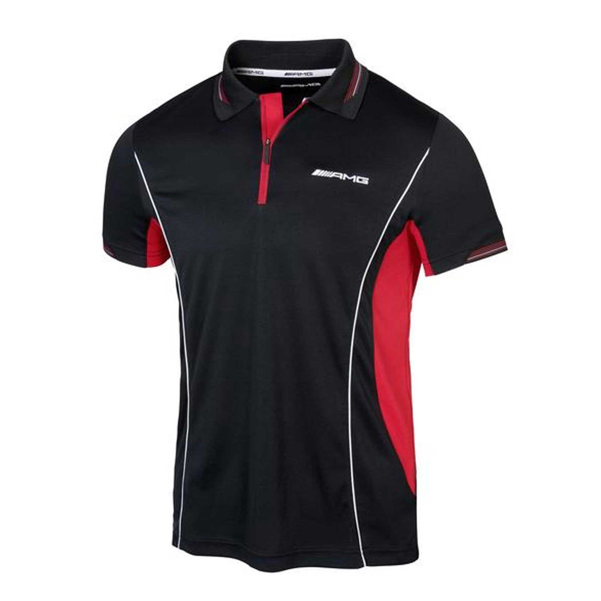 B66958553 mercedes amg funktionspoloshirt herren schwarz rot rosier onlineshop 3