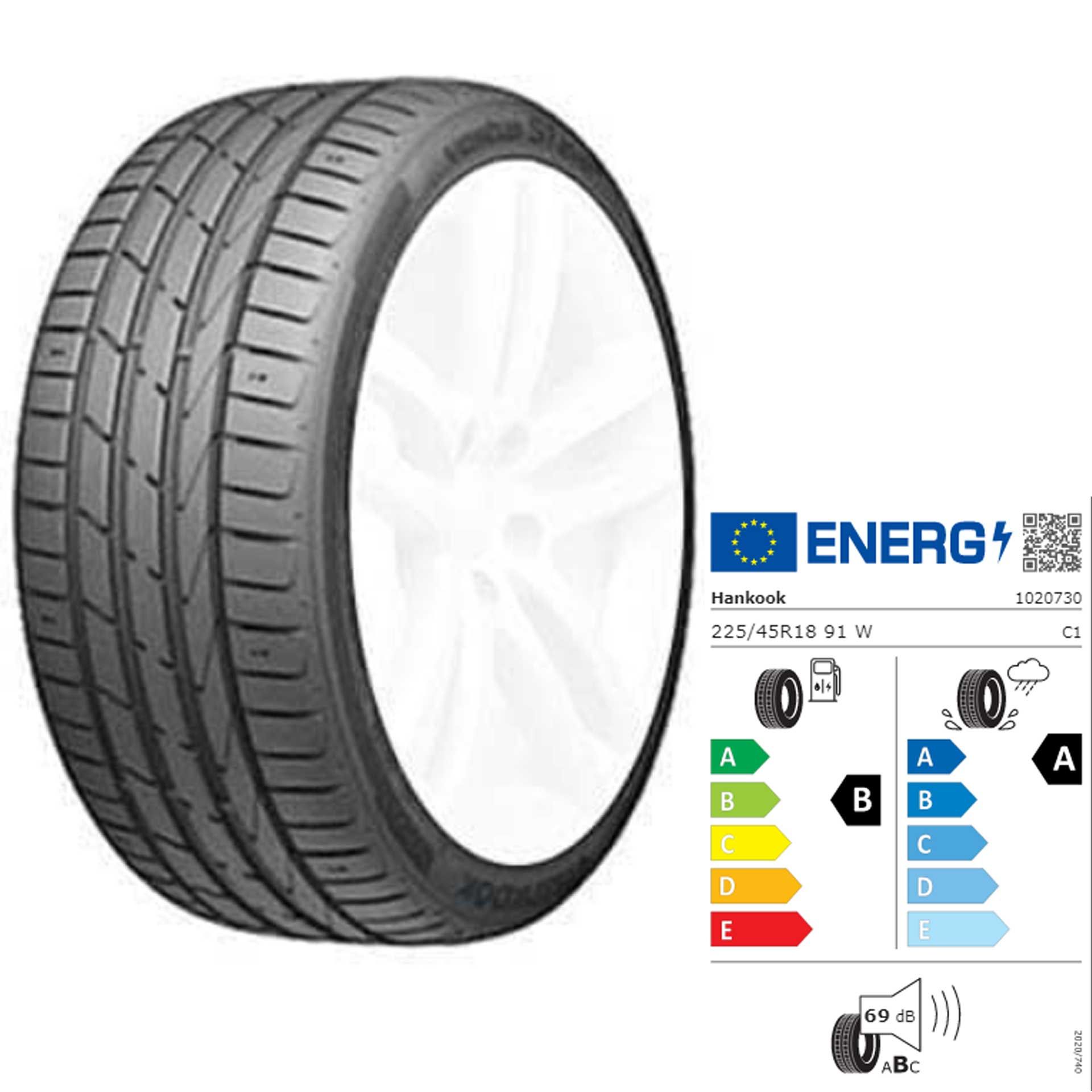 Q44001311005a hankook ventus s1 evo2 mo 225 45 18 91 w rosier onlineshop