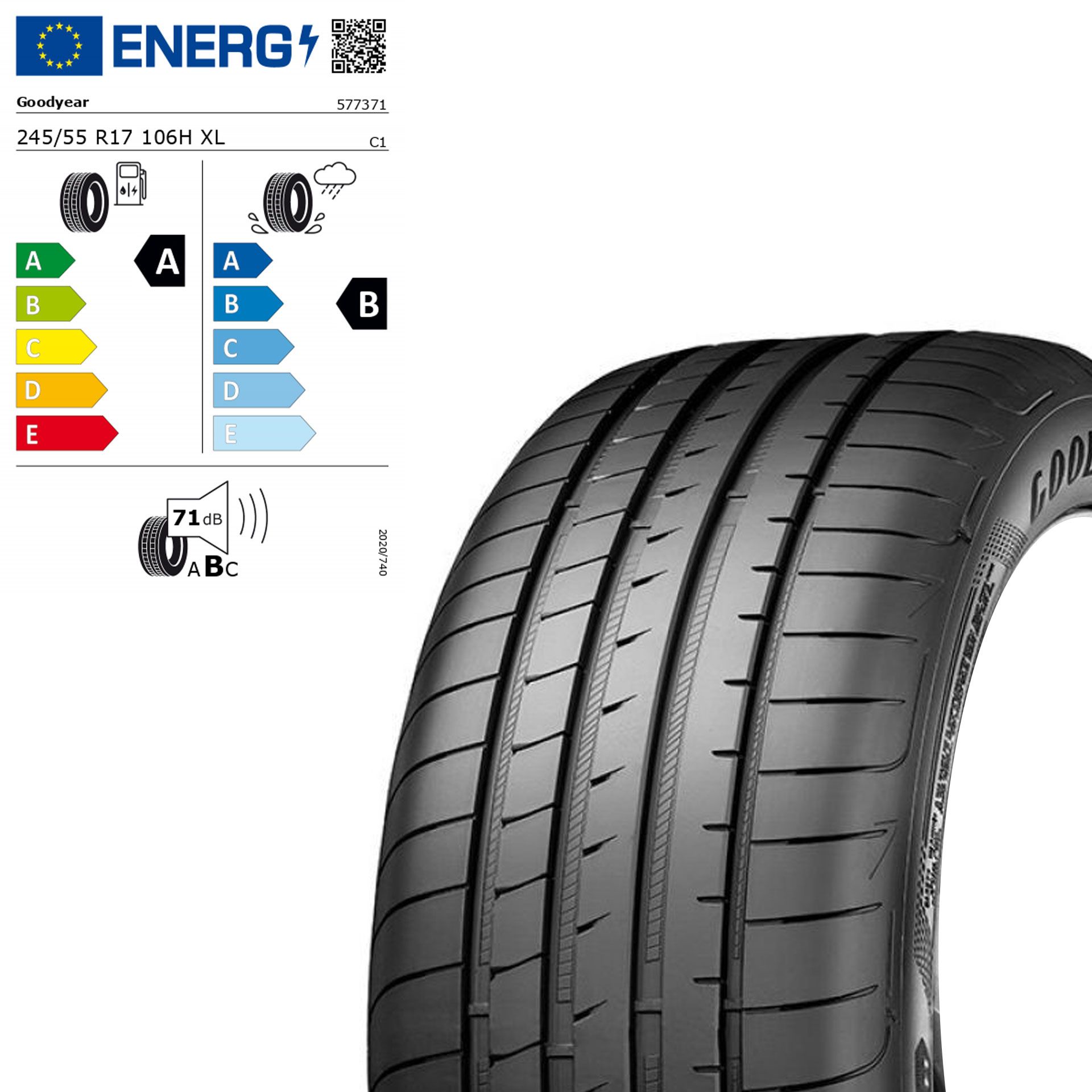 Q44004141015a goodyear eagle f1 asymmetric 5 mo v 245 55 r17 106h xl sommerreifen rosier onlineshop