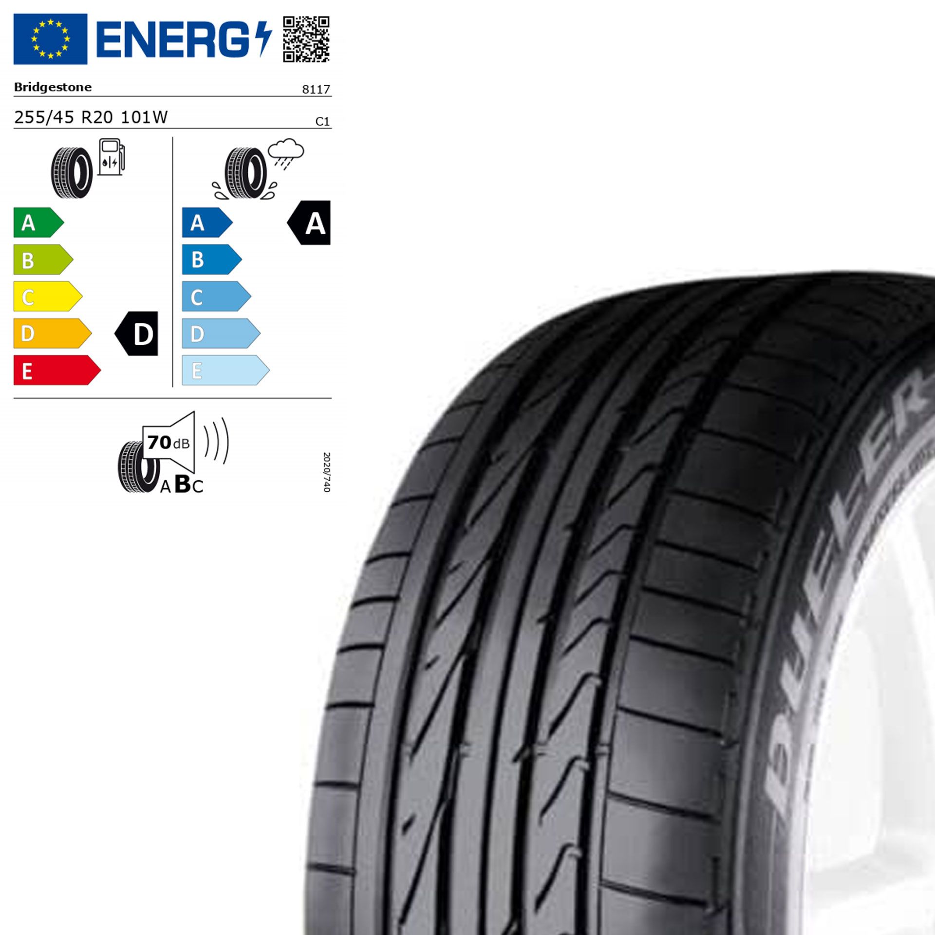 Q44042191005a bridgeston dueler hp sport moe 255 45 r20 101w rosier onlineshop