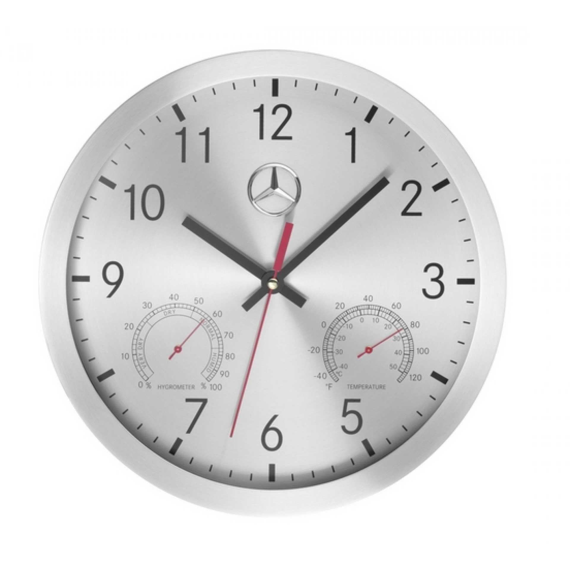 B67870476 mercedes benz wanduhr silber rosier onlineshop