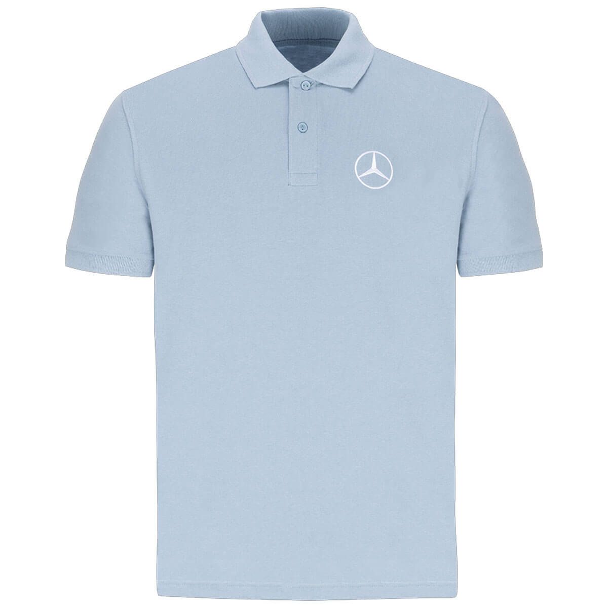 Mbt0263 mercedes benz truck poloshirt hellblau herren rosier online shop