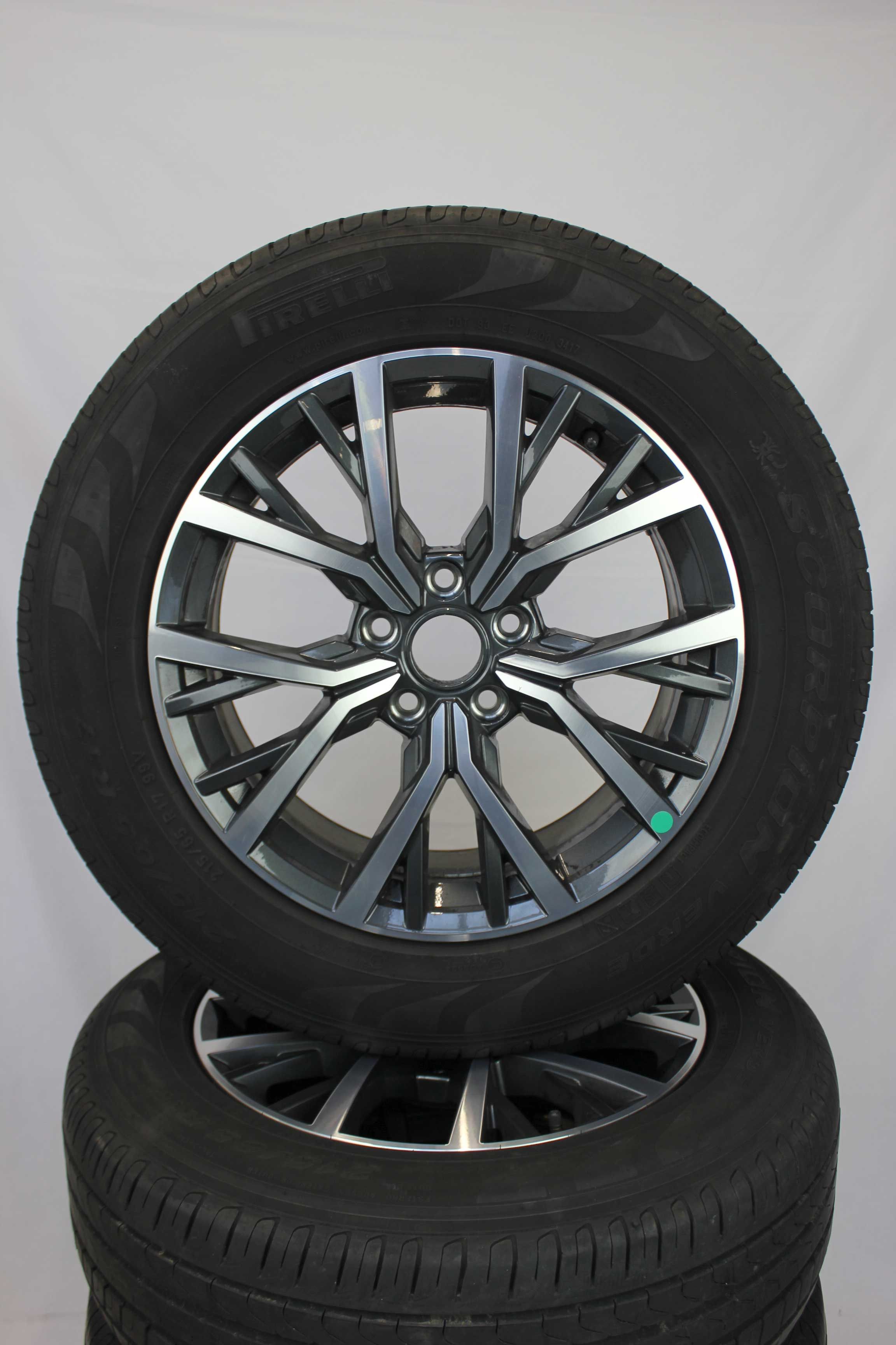 Sommerkomplettradsatz volkswagen 5na tiguan alufelge 17zoll 5na601025a sommerreifen pirelli scorpionverde 215 65 r17 99v 1