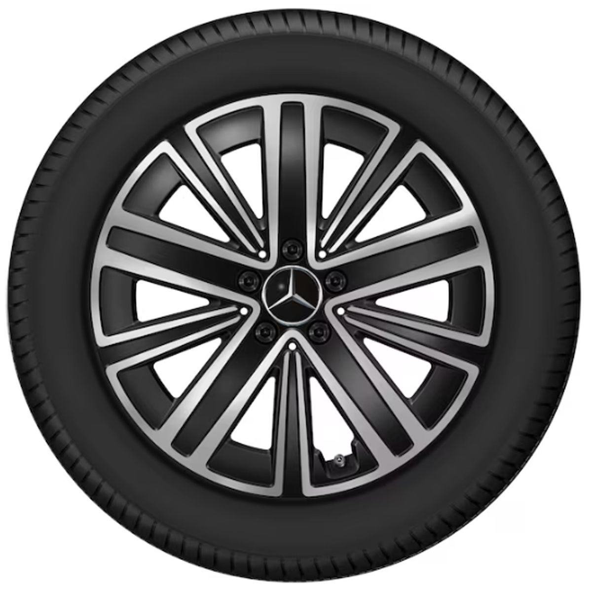 Mercedes-Benz Leichtmetallfelge schwarz glanzgedreht Vorderachse Hinterachse A24440111007X23