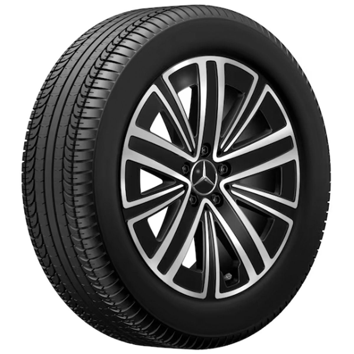 Mercedes-Benz Leichtmetallfelge schwarz glanzgedreht Vorderachse Hinterachse A24440111007X23