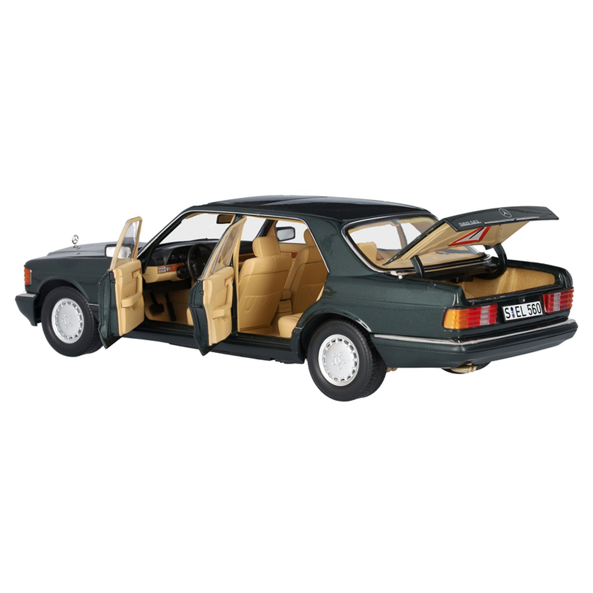 B66040682 mercedes benz modellauto 560 sel 1zu18 rosier onlineshop3