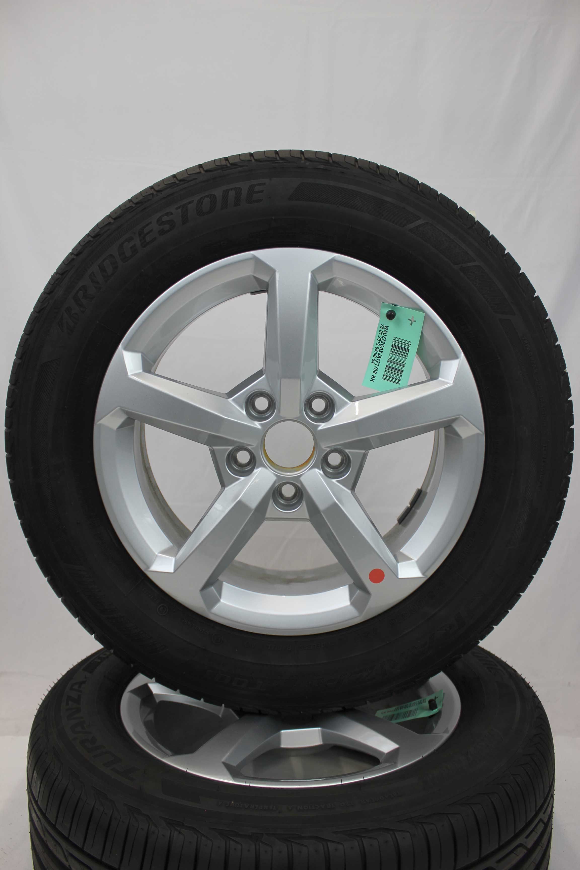 Sommerkomplettradsatz audi 81a q2 alufelge 16zoll 81a601025 sommerreifen bridgestone turanzat001 215 60 r16 95v 10