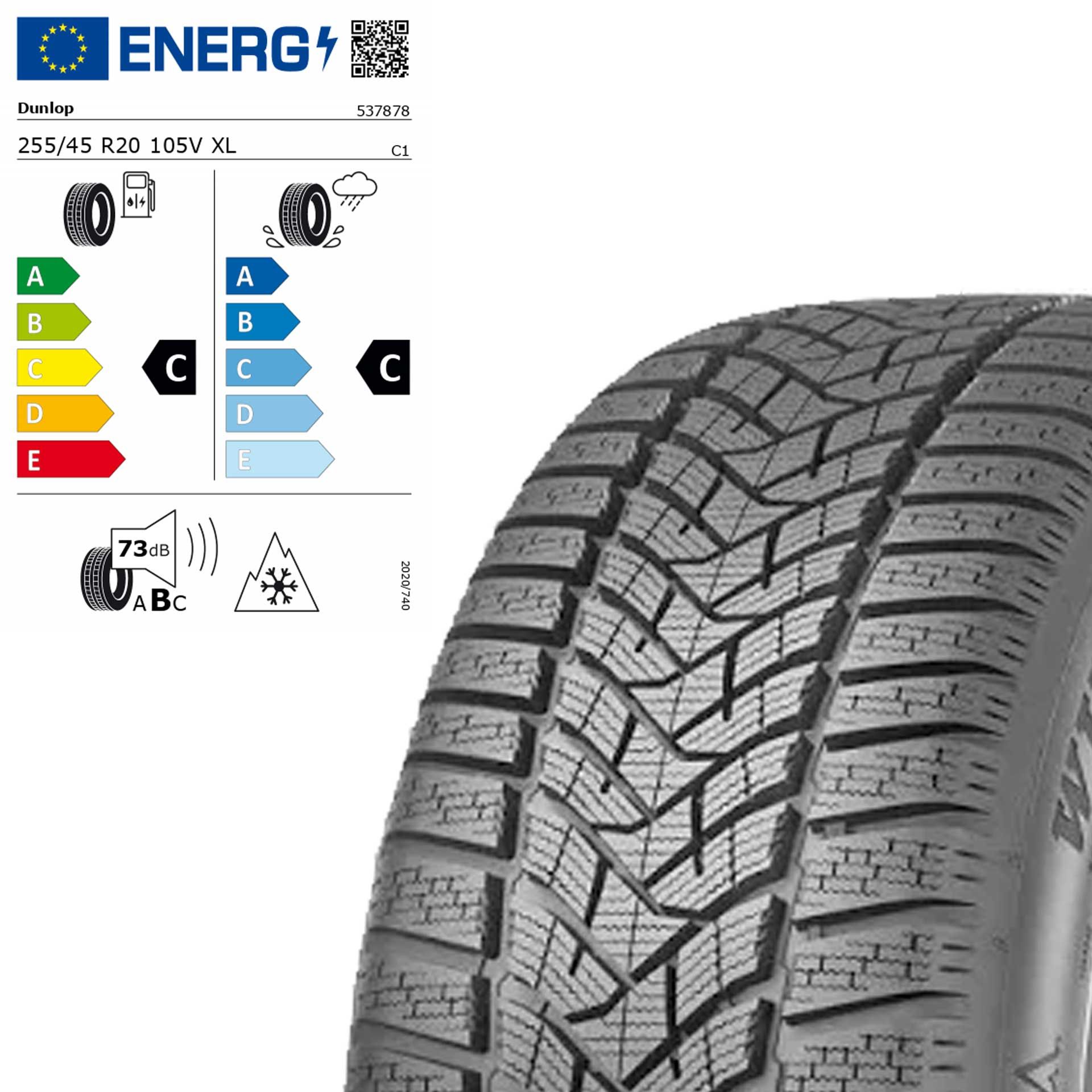 Q44006121015a mercedes benz winterreifen dunlop winter sport 5 mo 255 45 r20 105v rosier onlineshop2