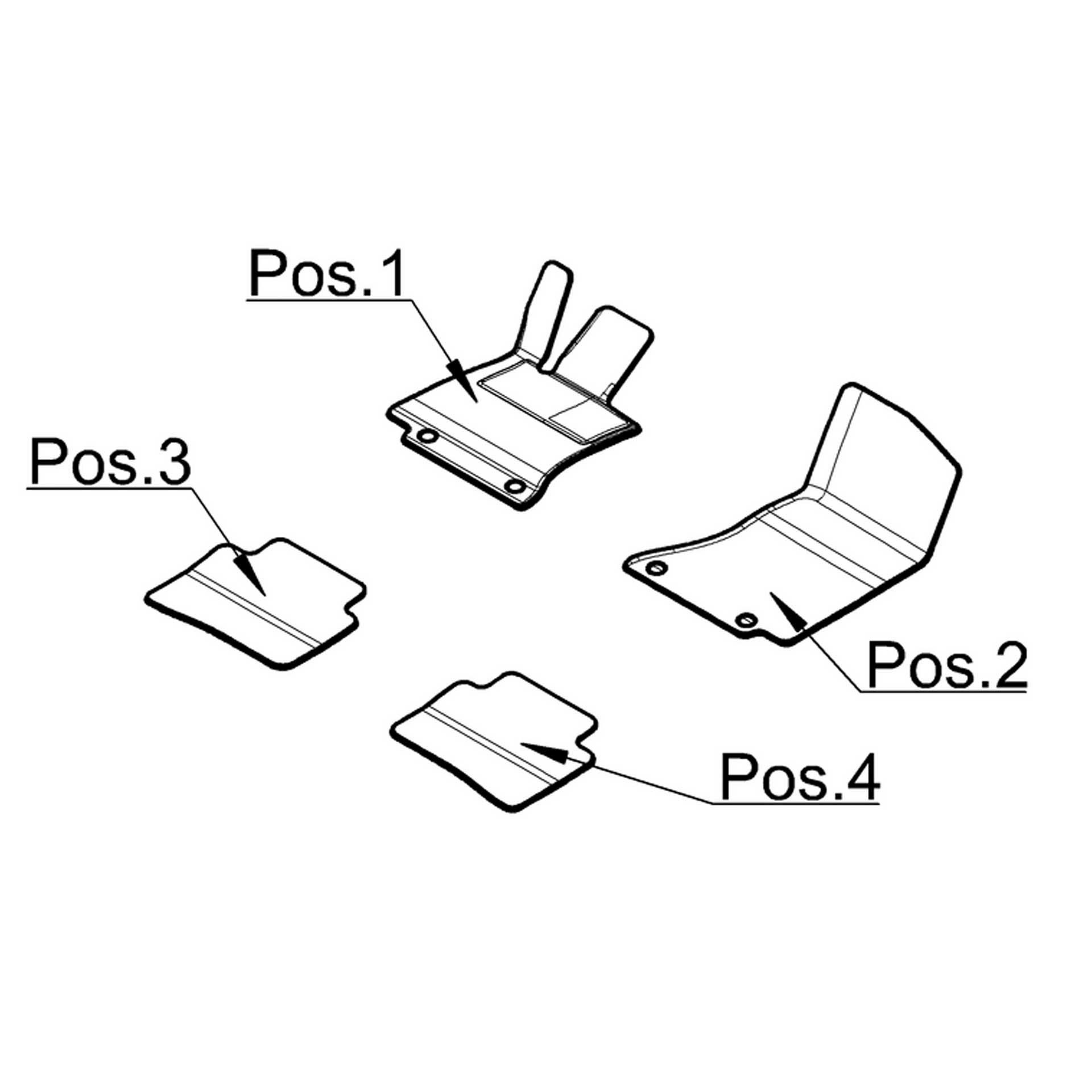 A20668022059j74 mercedes benz fußmatten velours c klasse rosier onlineshop2