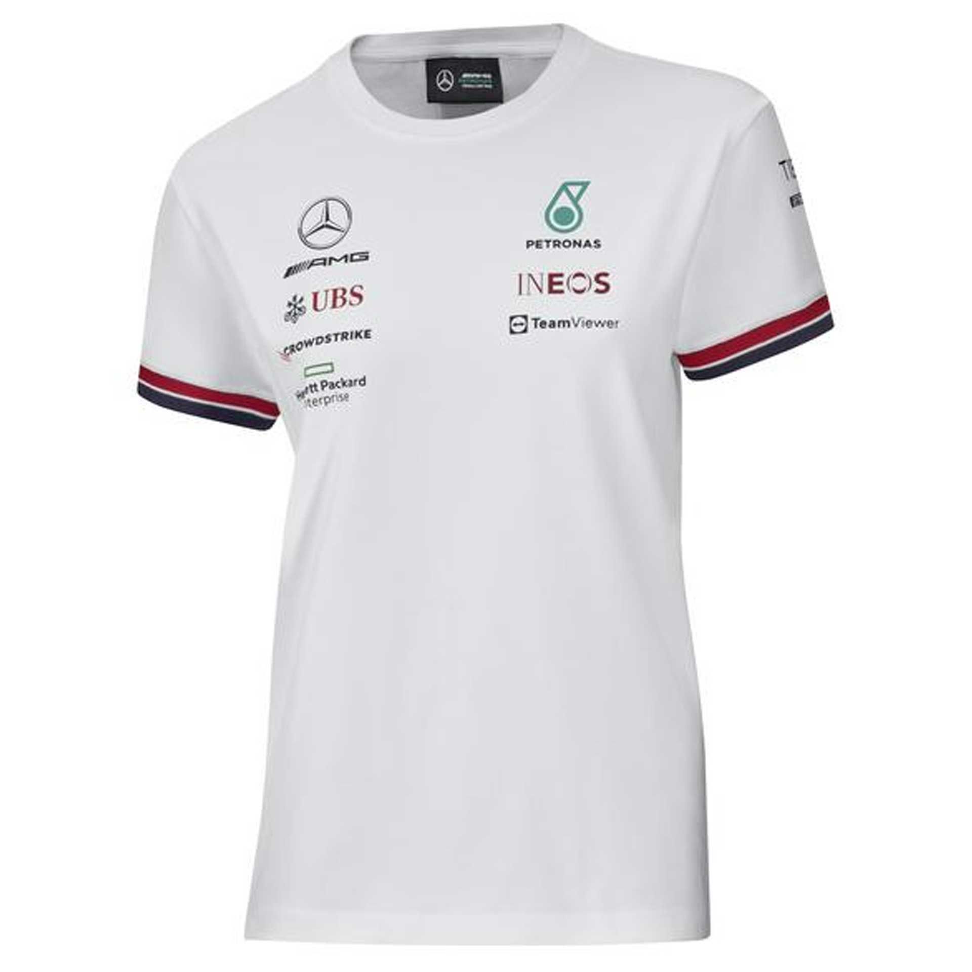 B67997773 mercedes amg t shirt damen weiss rosier onlineshop