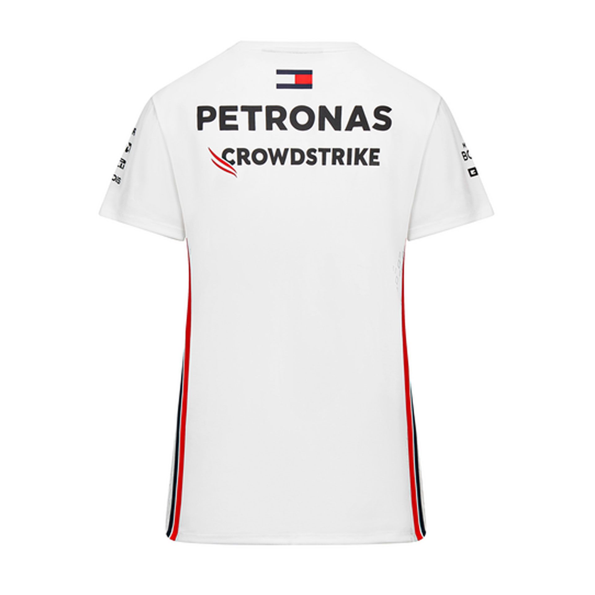 B67990108 mercedes amg f1 team t shirt damen weiss rosier onlineshop2