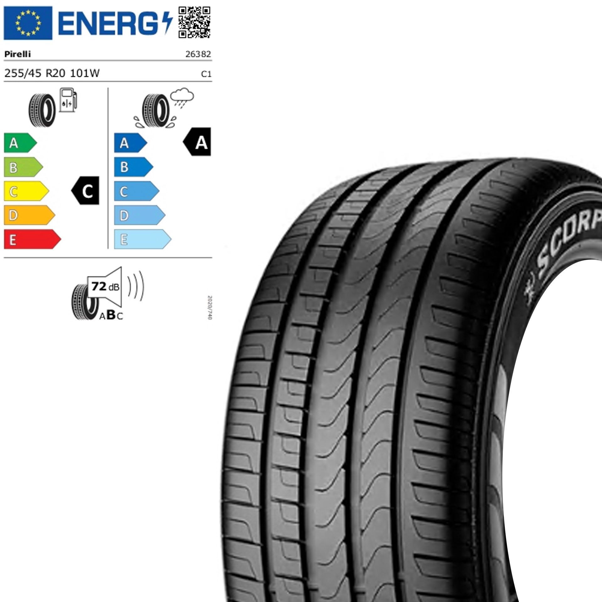 Zts255450wpvsc pirelli scorpion verde ao 255 45 r20 101w sommerreifen rosier online shop
