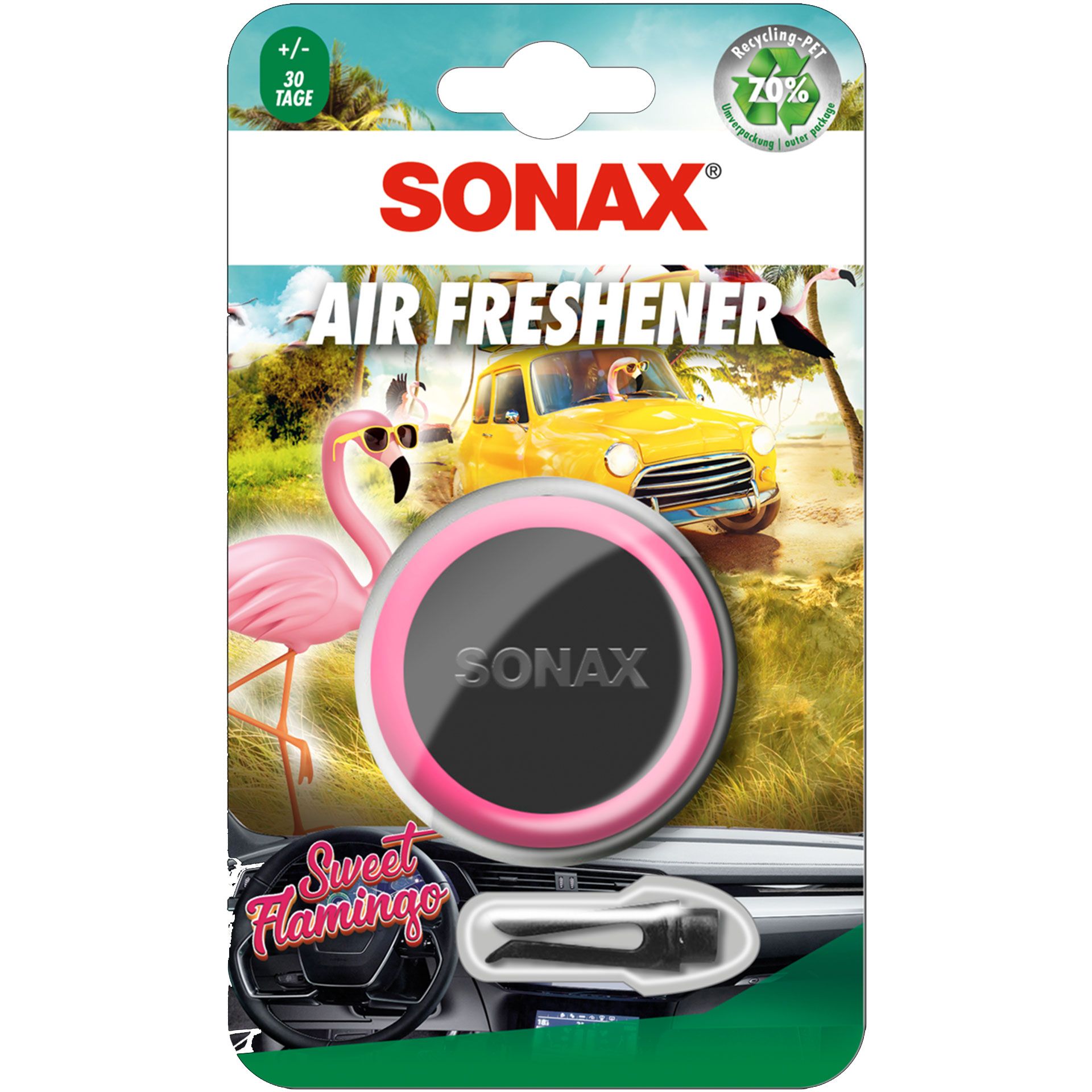 03630410 sonax air freshener pink flaminigo rosier onlineshop