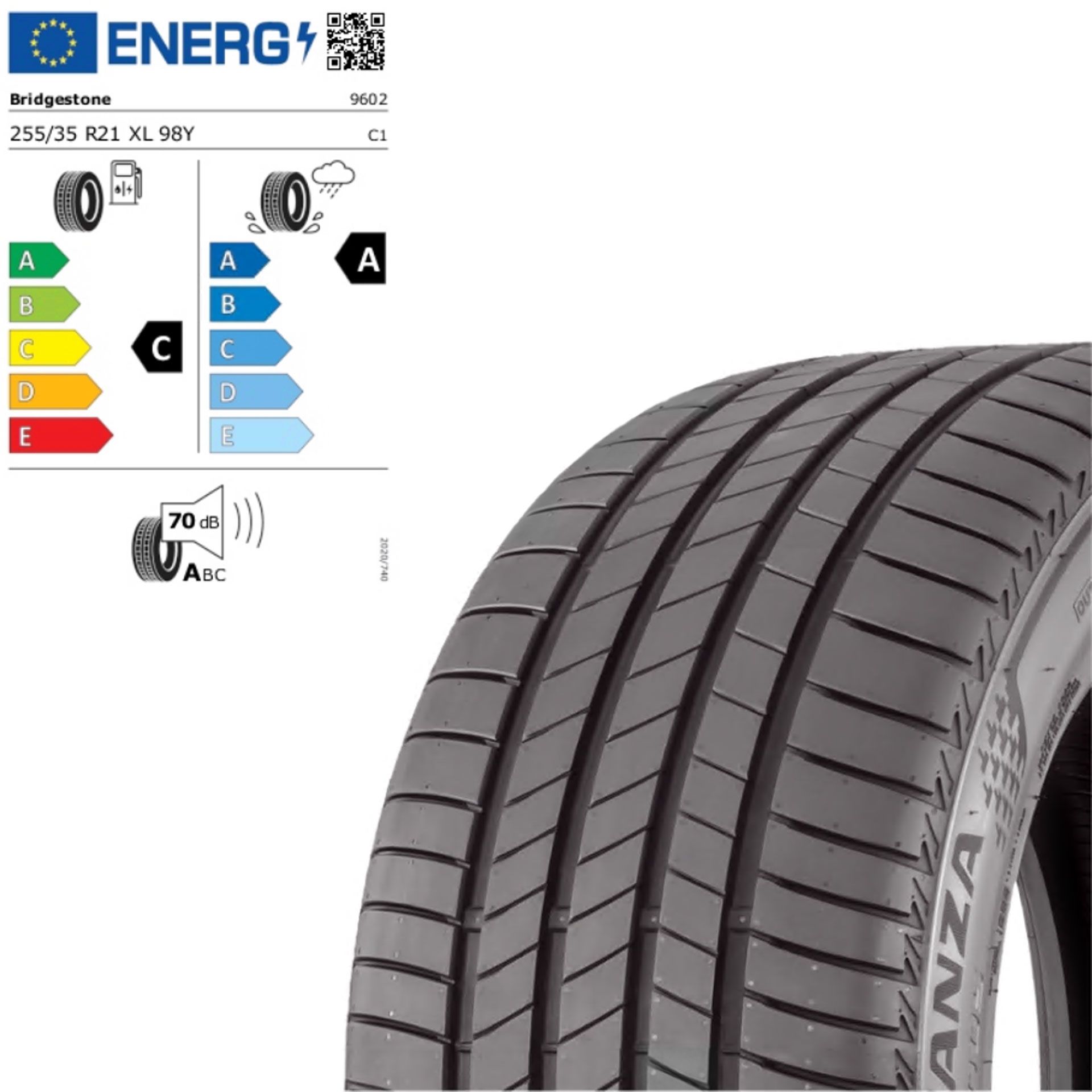 Zts256351ybtna bridgestone turanza t005 sommerreifen 255 35 r21 98y xl rosier onlineshop