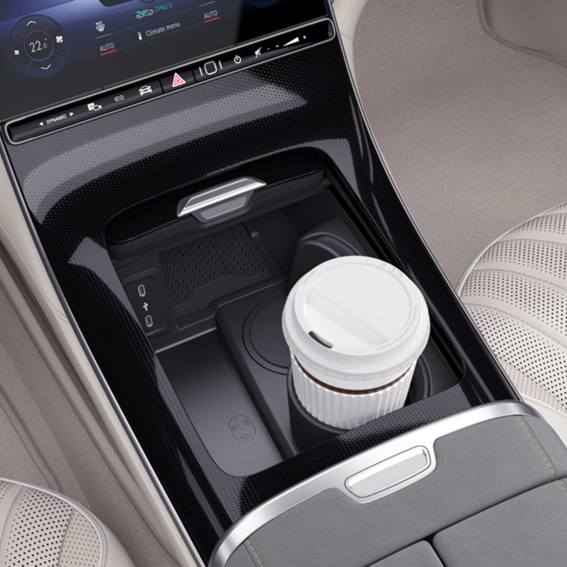 A2978109000 mercedes benz eqs getraenkehalter mittelkonsole2