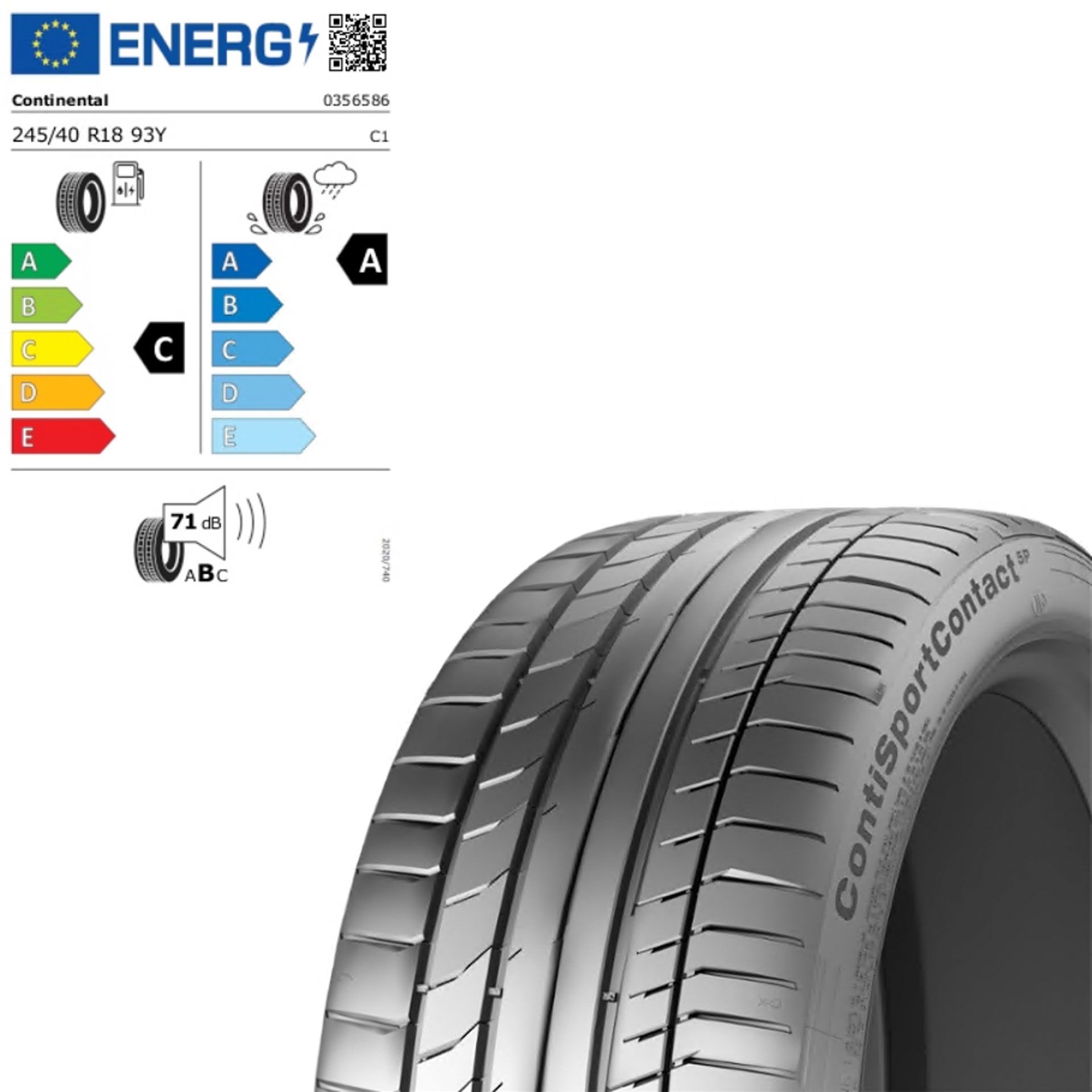Zts245408ycc5a continental sportcontact 5 ao sommerreifen 245 40 r18 93y rosier onlineshop
