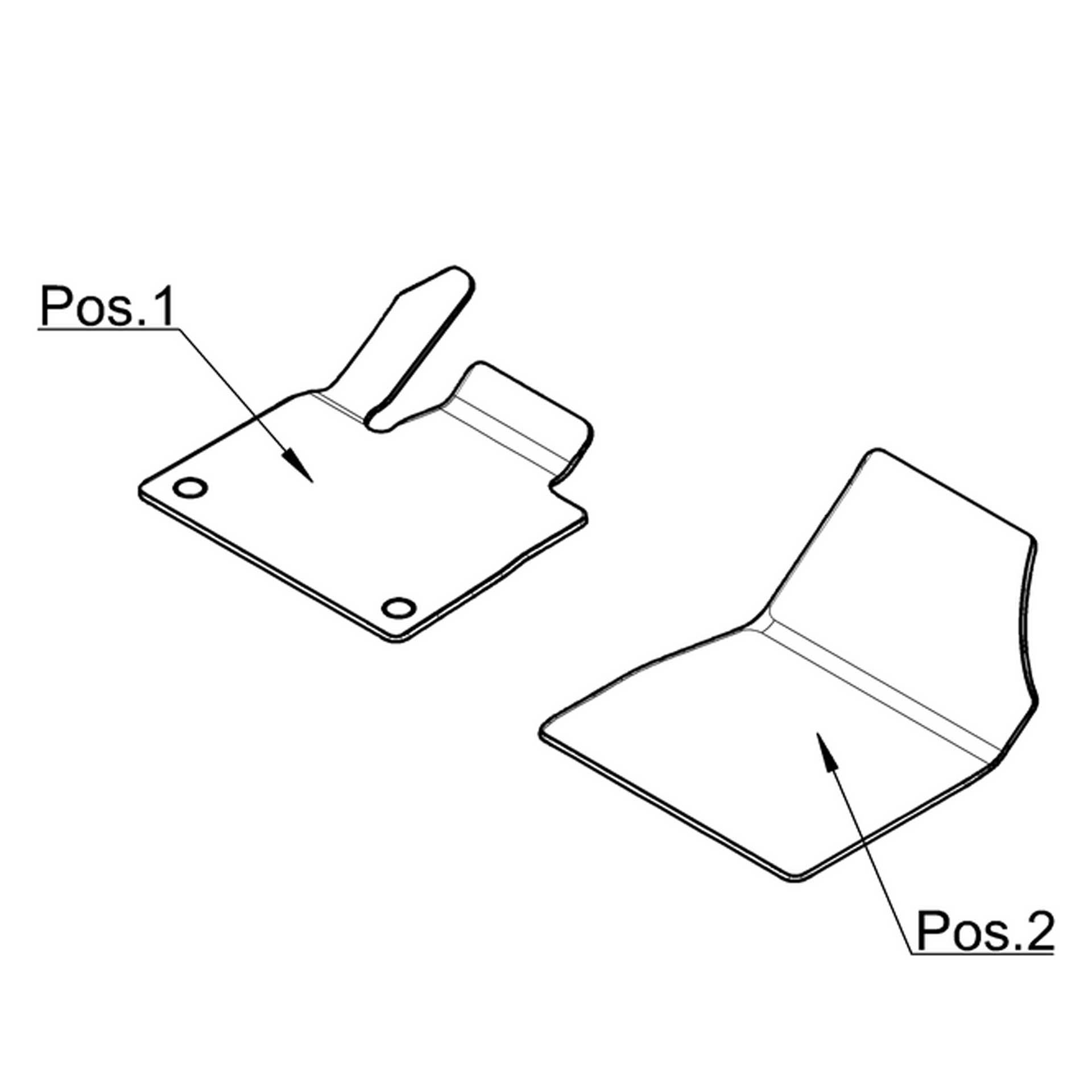 A42068012009j74 mercedes benz citan veloursmatten 2 teilig vorn rosier onlineshop2