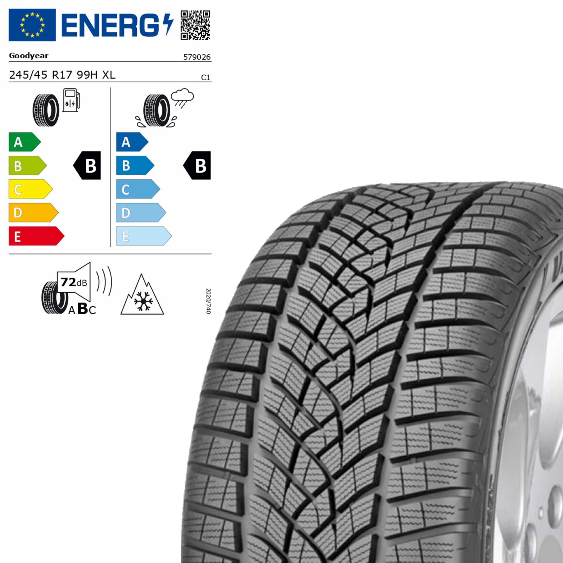 Q44005141021a goodyear ultragrip performance gen1 mo 245 45 r17 99h xl rosier onlineshop