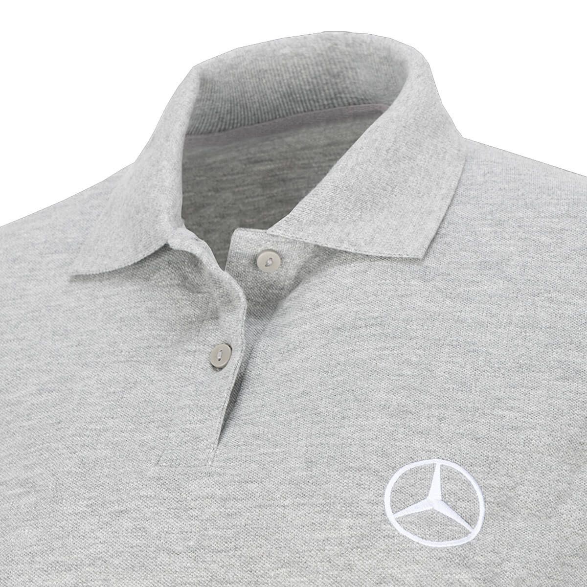 Mbt0262 mercedes benz truck poloshirt grau damen rosier online shop2