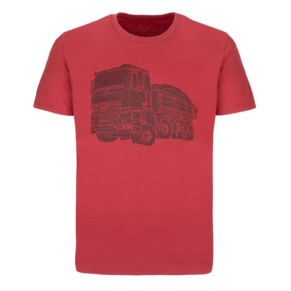Mbt0140 mercedes benz truck t shirt rot rosier onlineshop