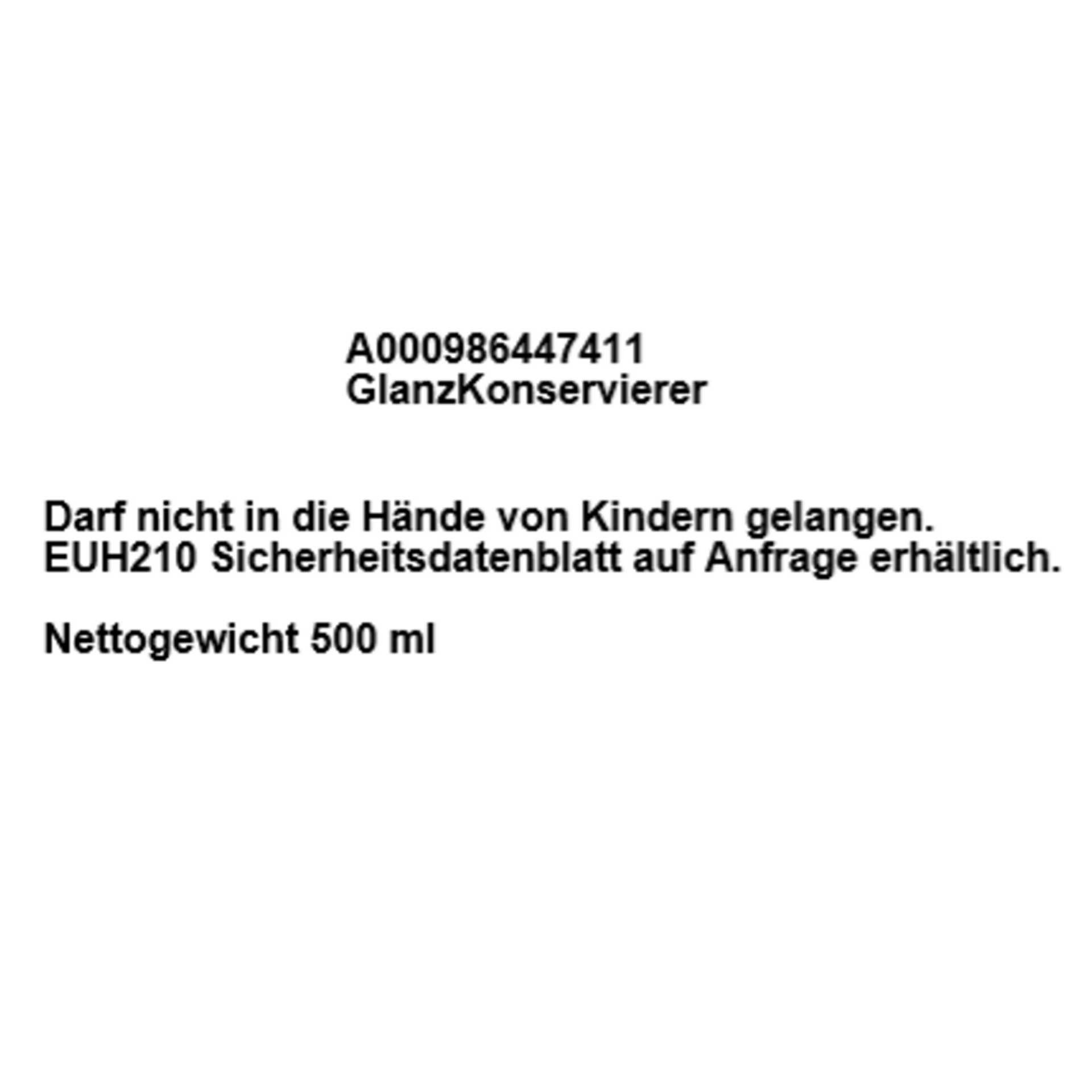 A000986447411 mercedes benz glanzkonservierer 500 ml rosier onlineshop2