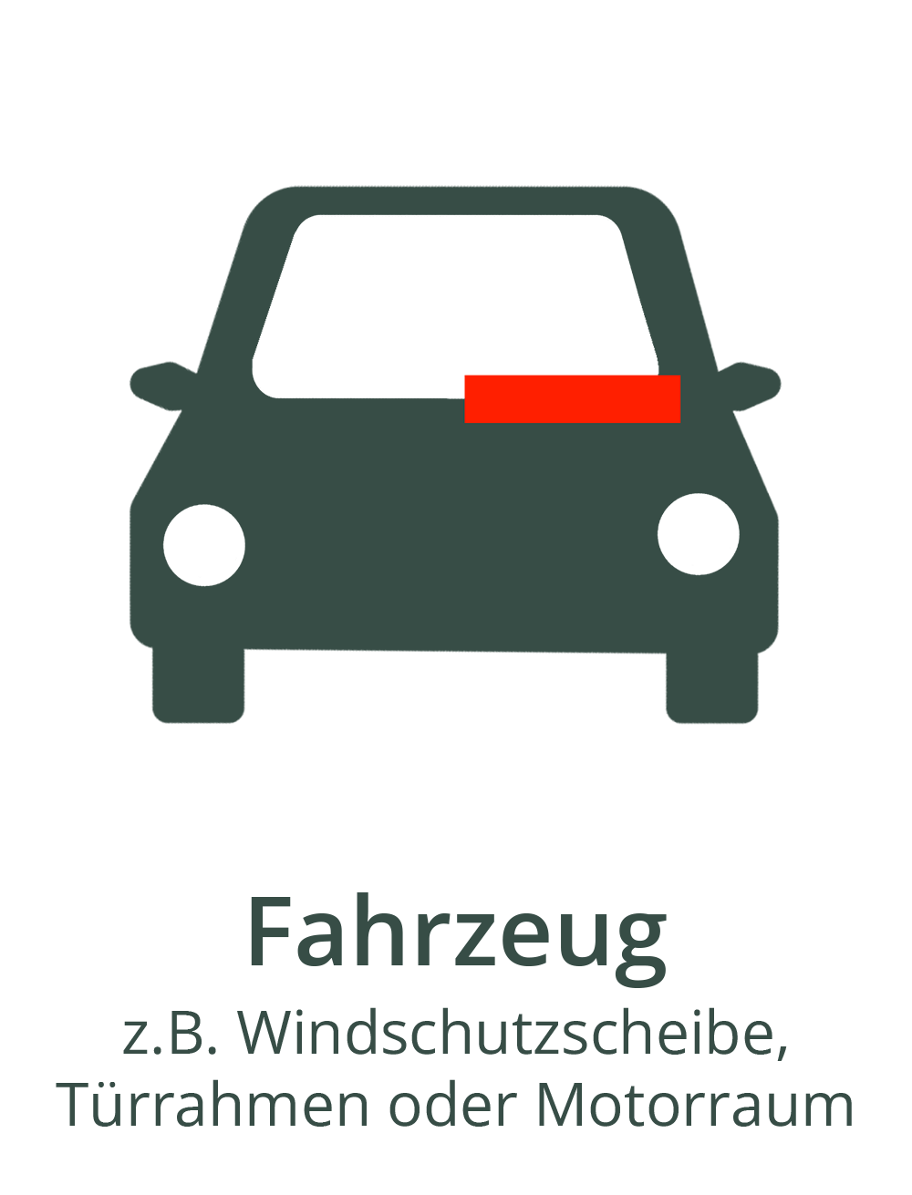 Auto icon mit schrift