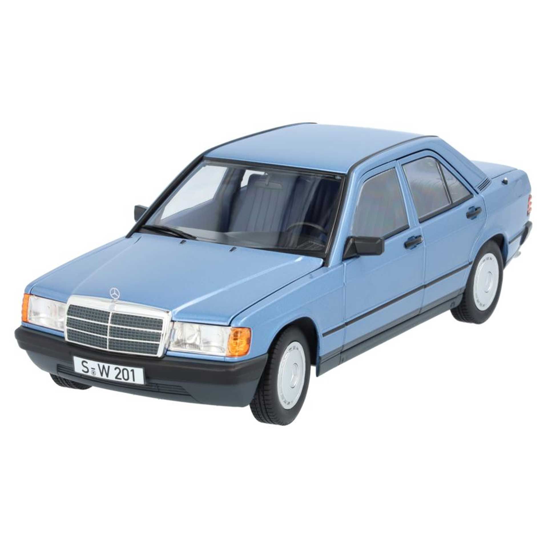 B66040661 mercedes benz 190e w201 modellauto blau 1zu18 rosier onlineshop