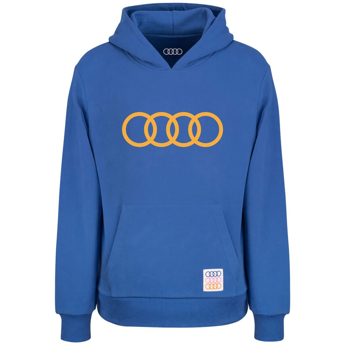 Audi Hoodie Kinder Blau