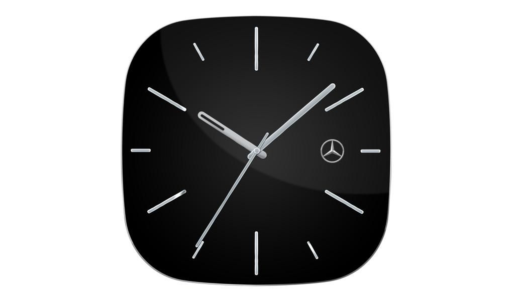B66956169 mercedes benz wanduhr schwarz rosier onlineshop