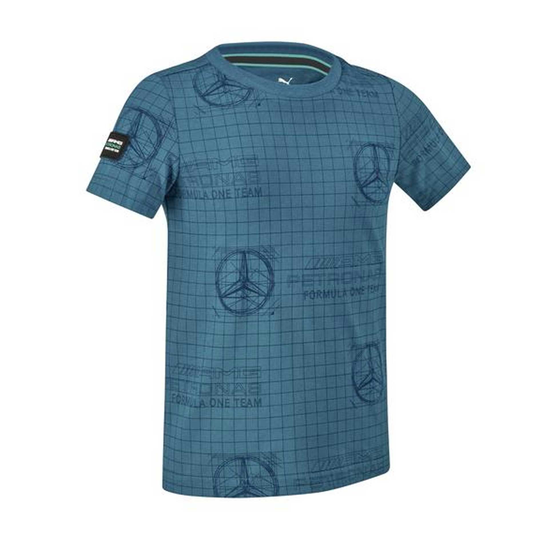 B67997360 mercedes amg t shirt kinder blau rosier onlineshop