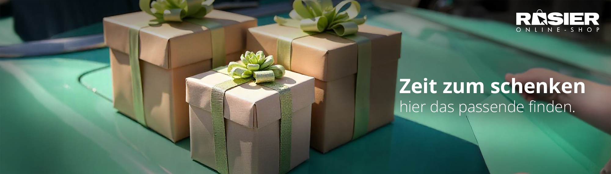 Zeit zum schenken rosier online shop header