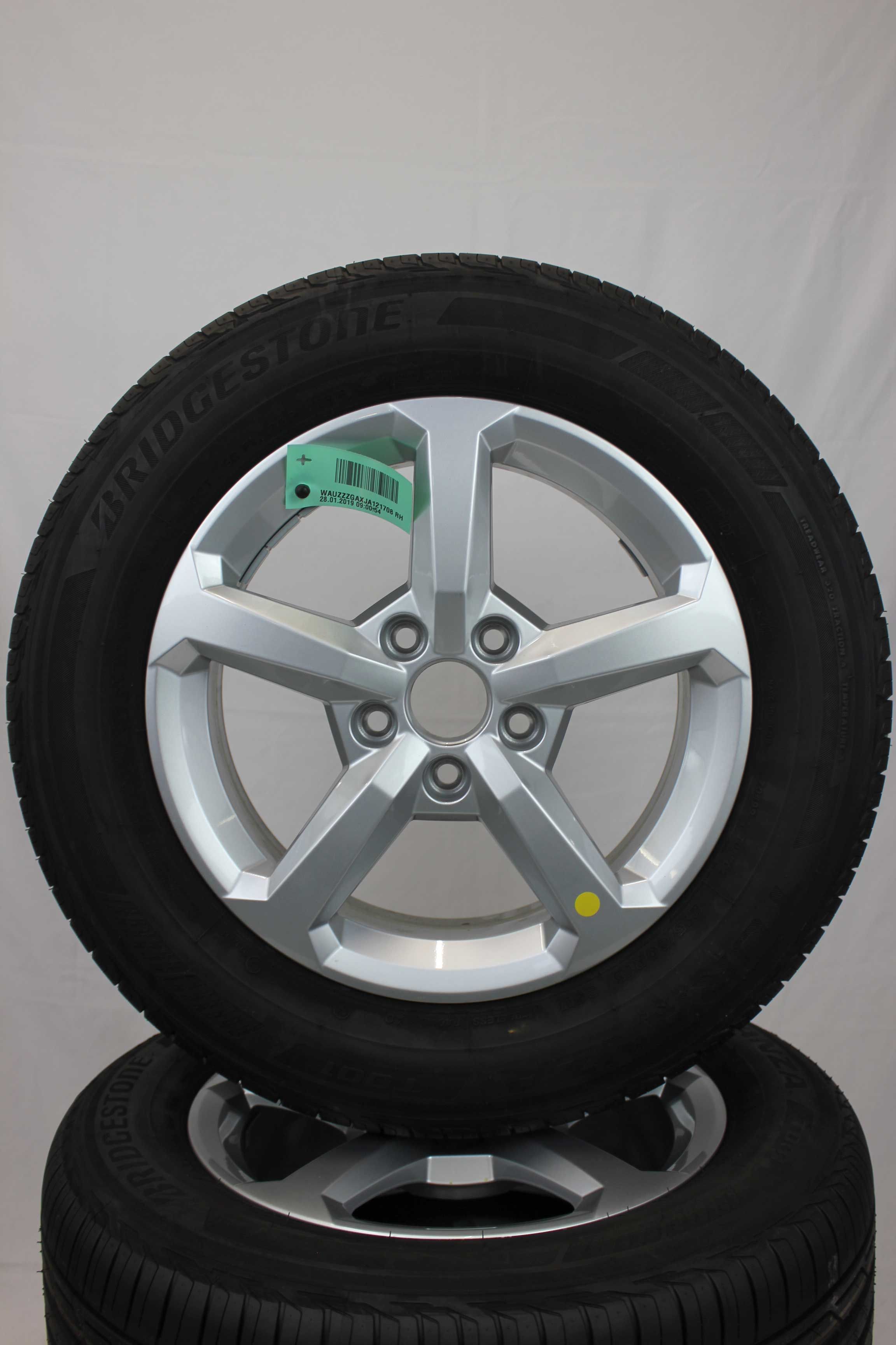 Sommerkomplettradsatz audi 81a q2 alufelge 16zoll 81a601025 sommerreifen bridgestone turanzat001 215 60 r16 95v 7