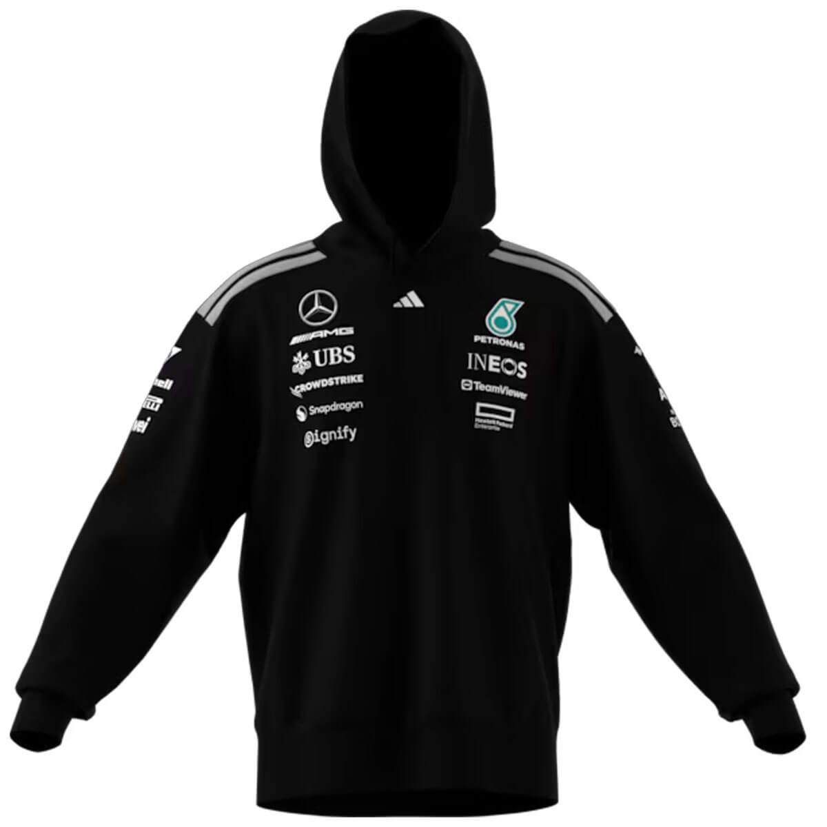 B67998443 mercedes benz sweathoody f1 herren schwarz rosier onlineshop2