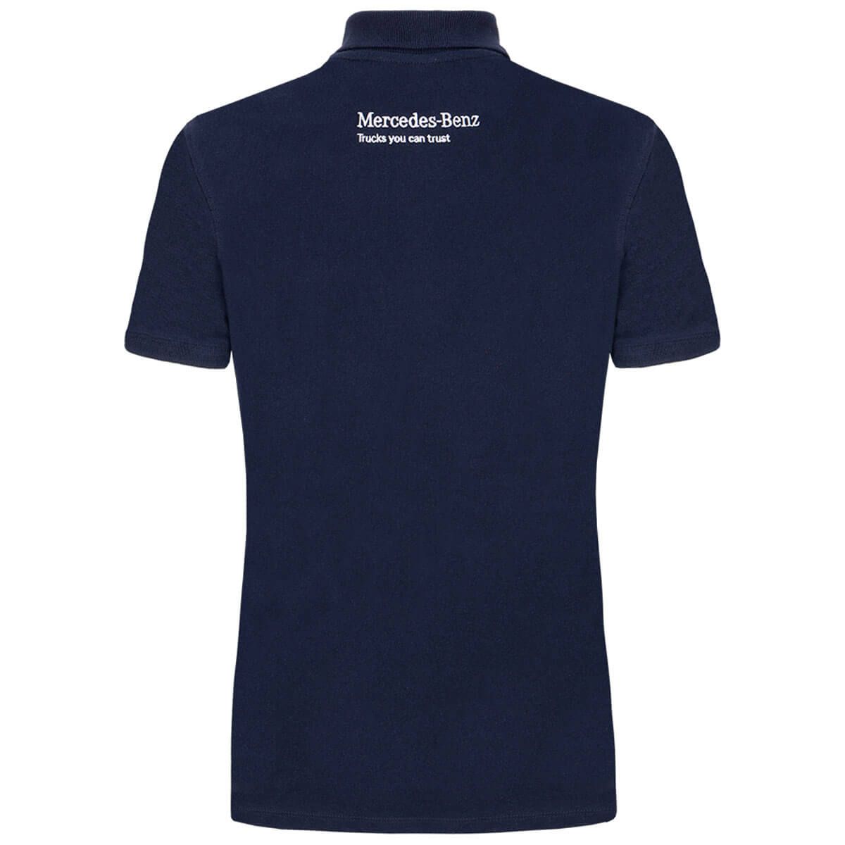 Mbt0260 mercedes benz truck poloshirt blau damen rosier online shop4