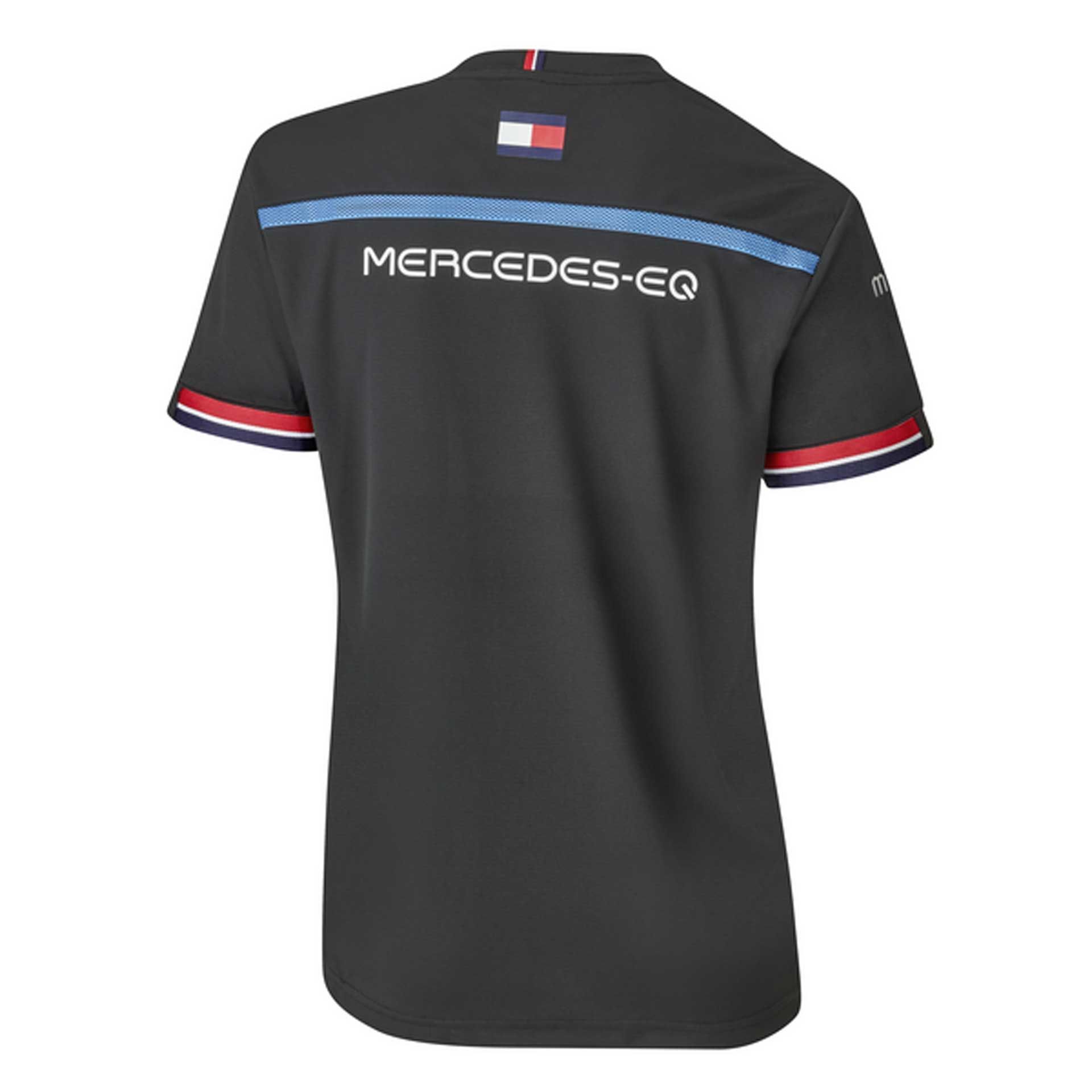 B67997869 mercedes eq t shirt damen schwarz team shirt rosier onlineshop2