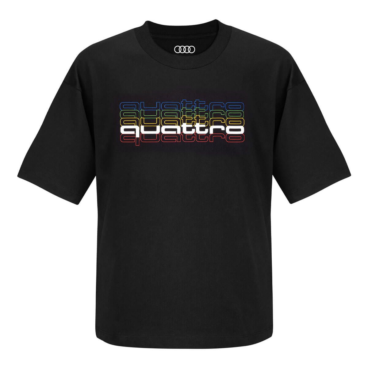 3132609601m audi t shirt quattro schwarz bunt rosier online shop