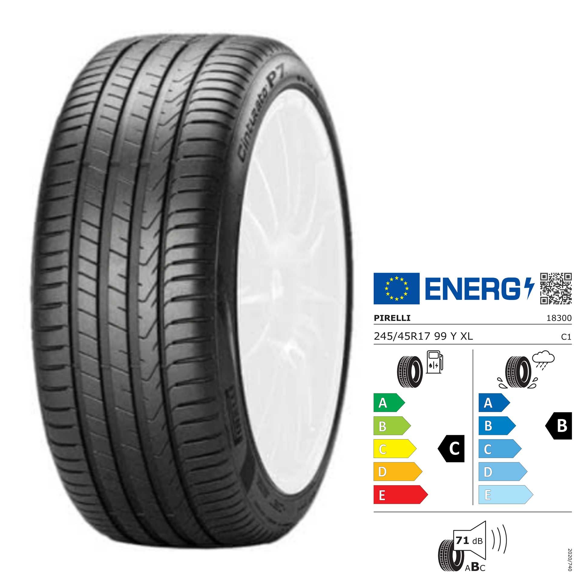 Q44001171104a pirelli cinturato p7 mo 245 45 17 99y xl rosier onlineshop