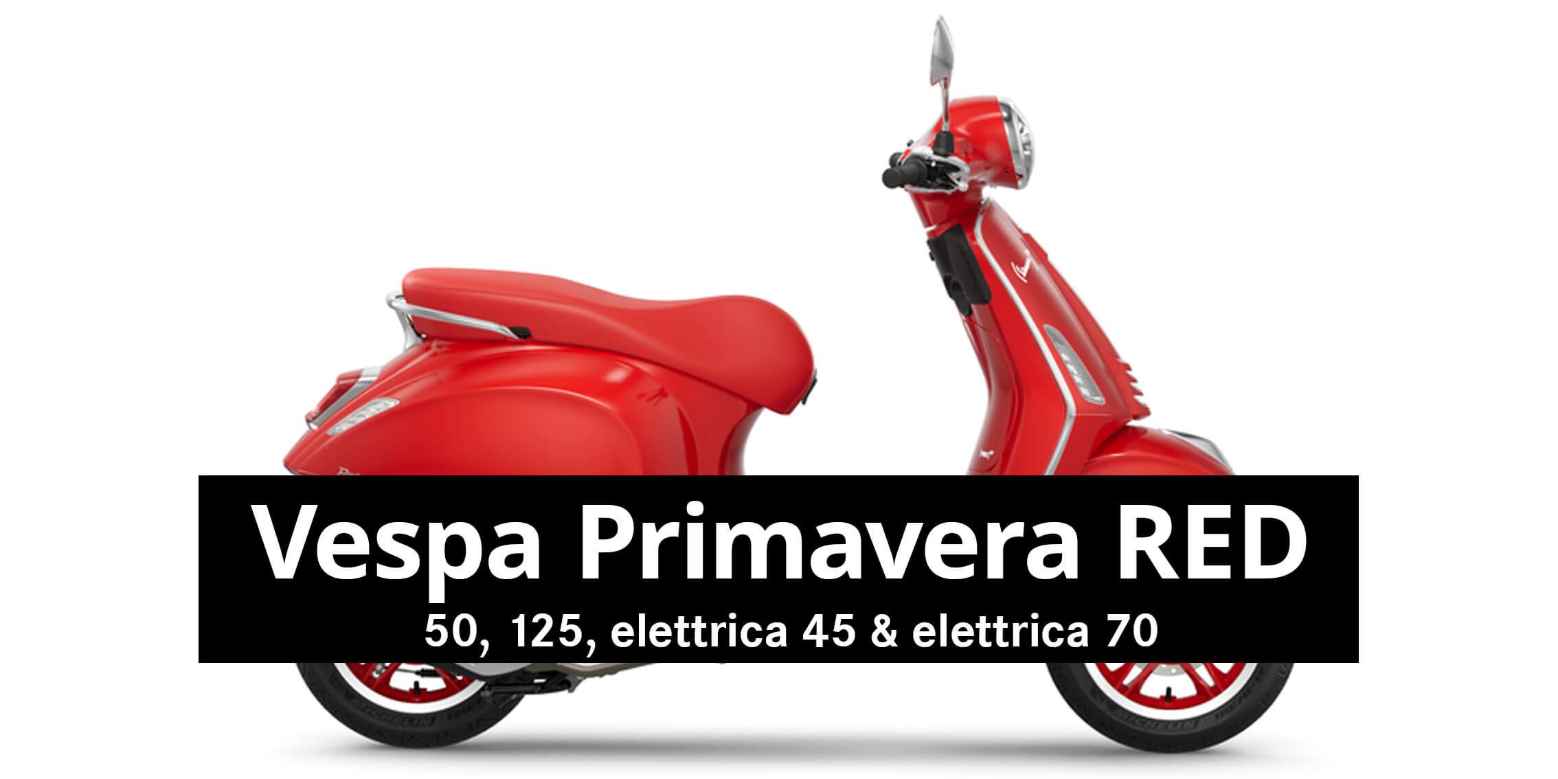 Vespa primavera red teaser rosier onlineshop