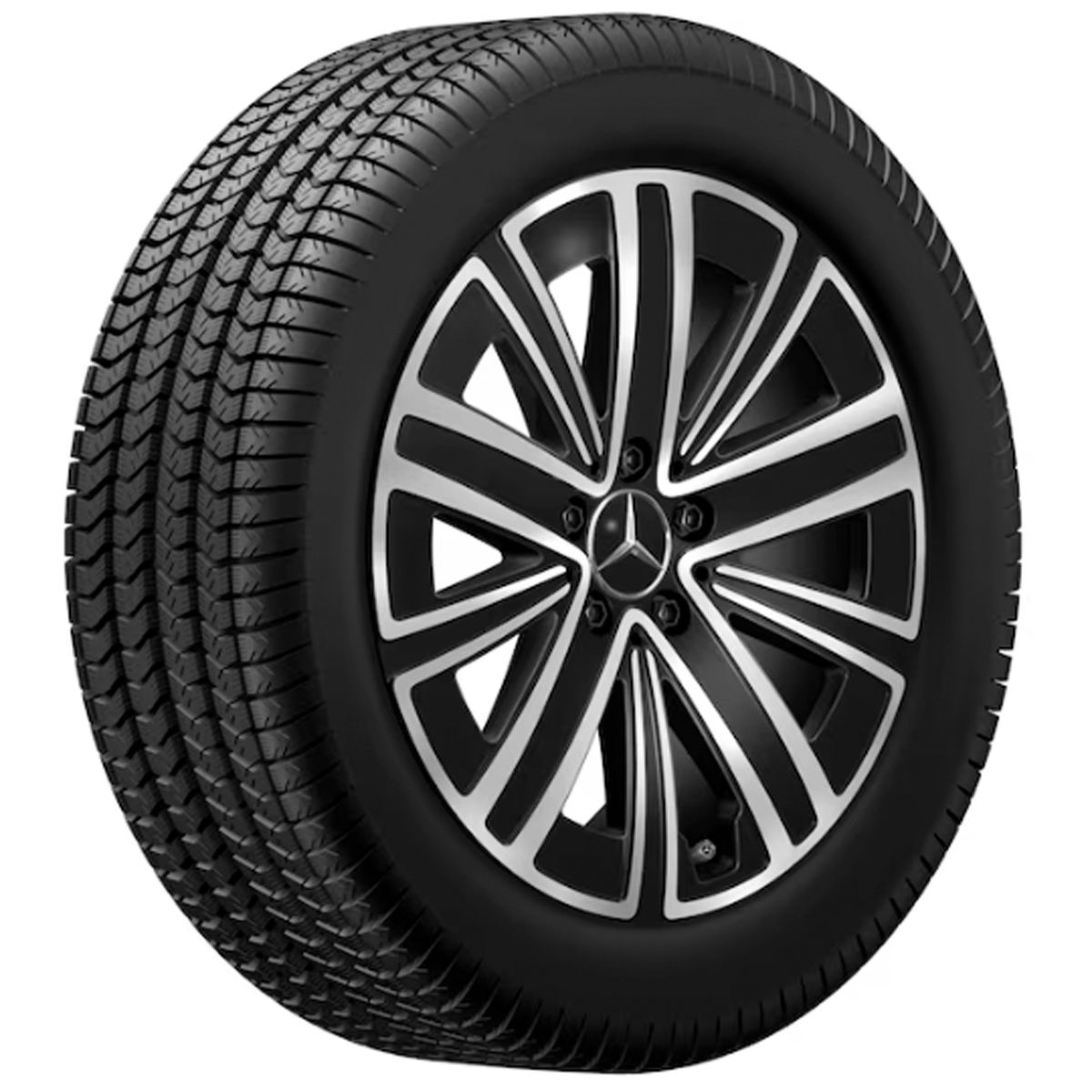 Mercedes-Benz Leichtmetallfelge schwarz glanzgedreht Vorderachse Hinterachse A24440111007X23