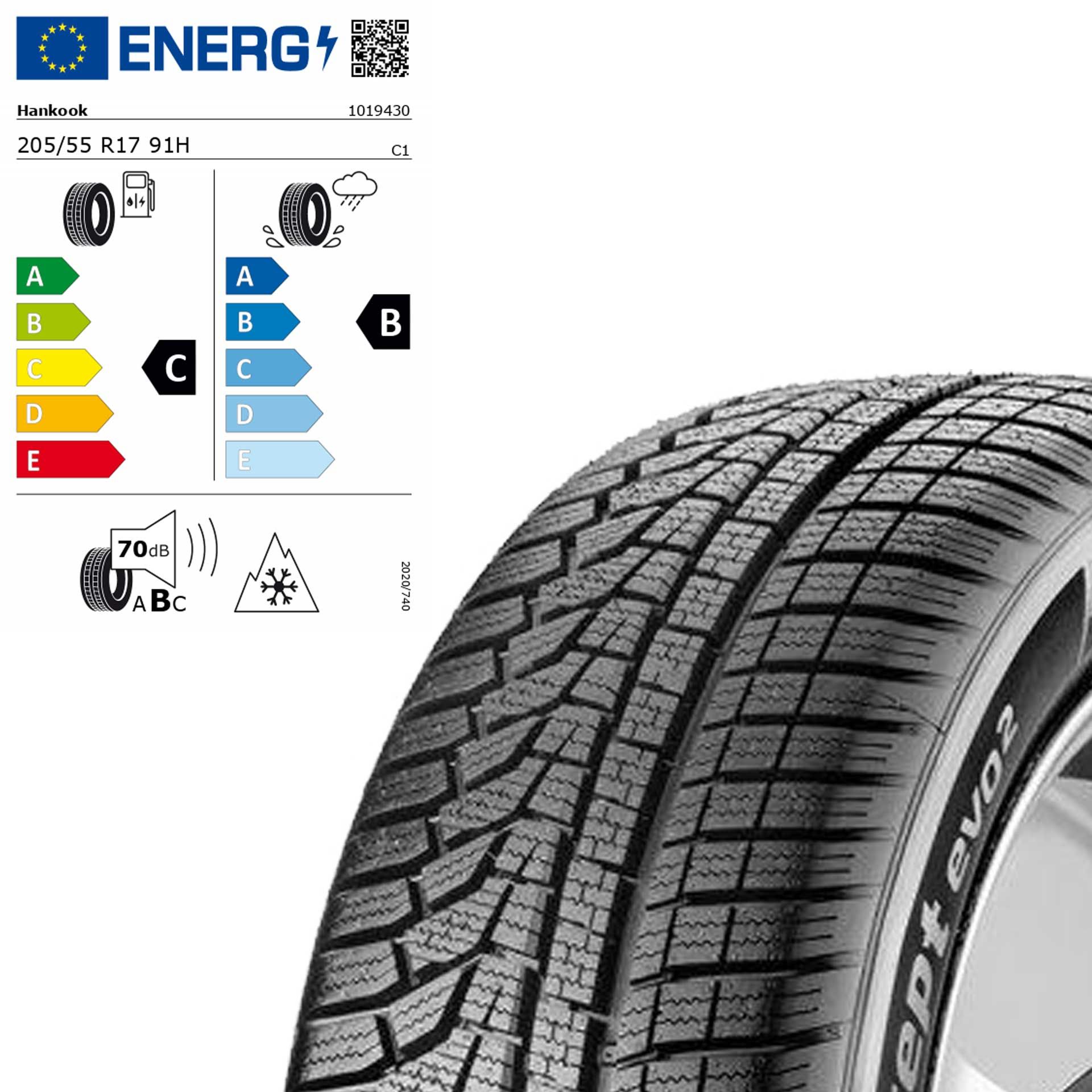 Q44005311001a mercedes benz winterreifen hankook winter +cept evo2 mo 205 55 r17 91h rosier onlineshop2