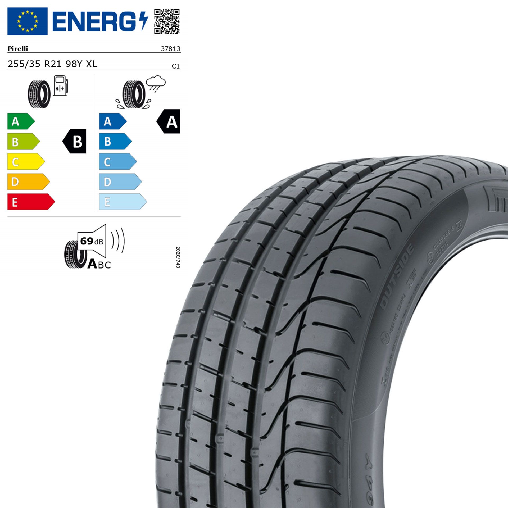 Q440011711990 pirelli p zero mo s sommerreifen 255 35 r21 98y xl rosier onlineshop