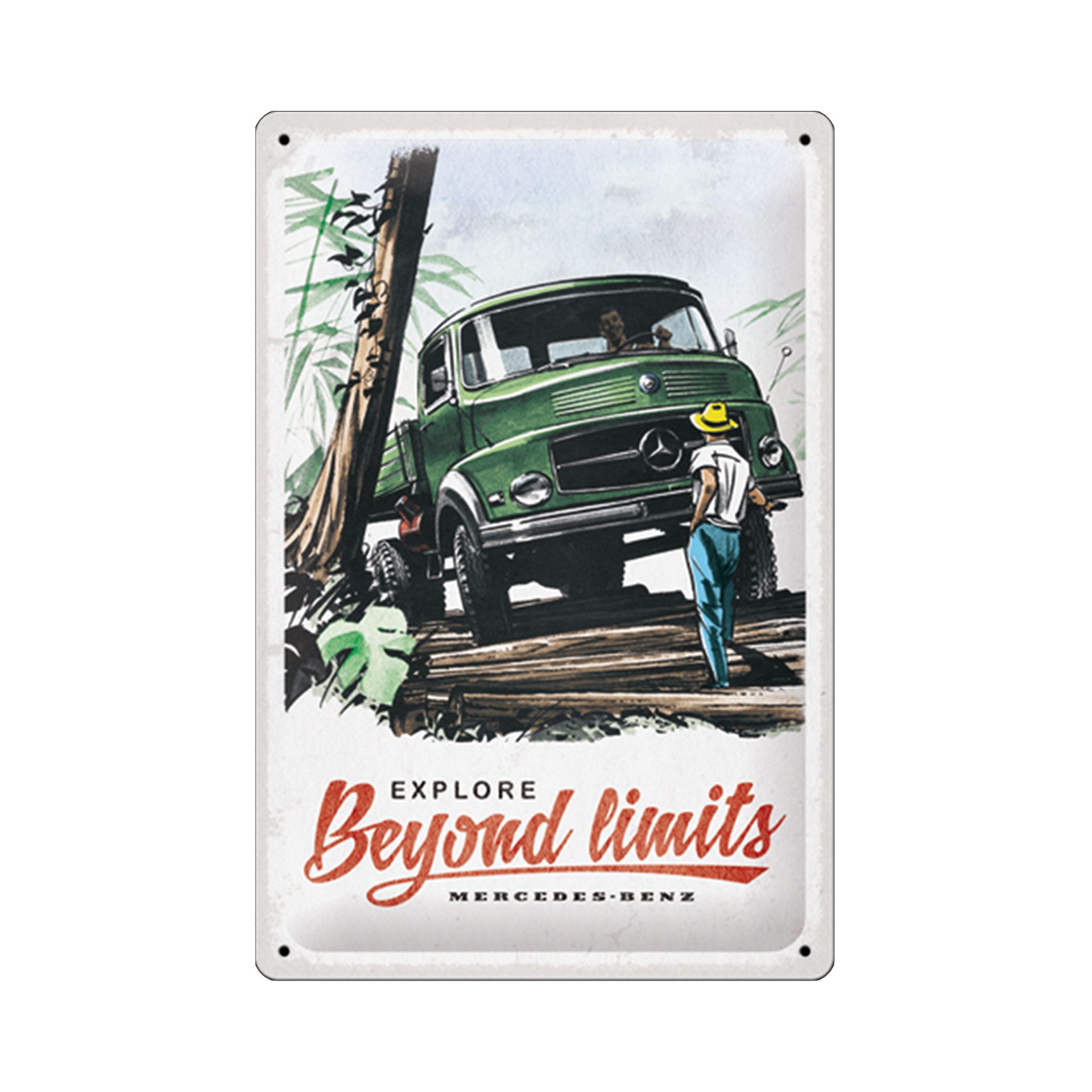 Mbtl0062 mercedes benz trucks schild rosier onlineshop