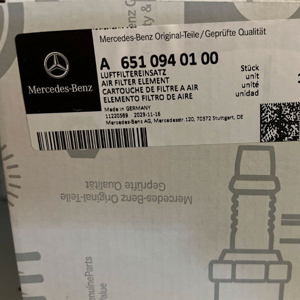 A6510940100 mercedes benz luftfiltereinsatz rosier onlineshop