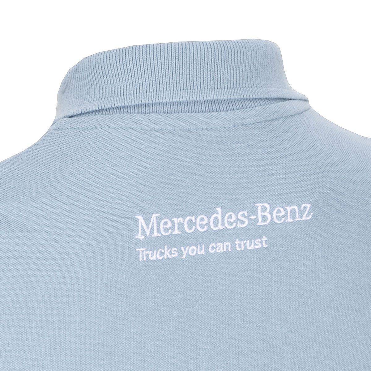 Mbt0264 mercedes benz truck poloshirt hellblau damen rosier online shop3