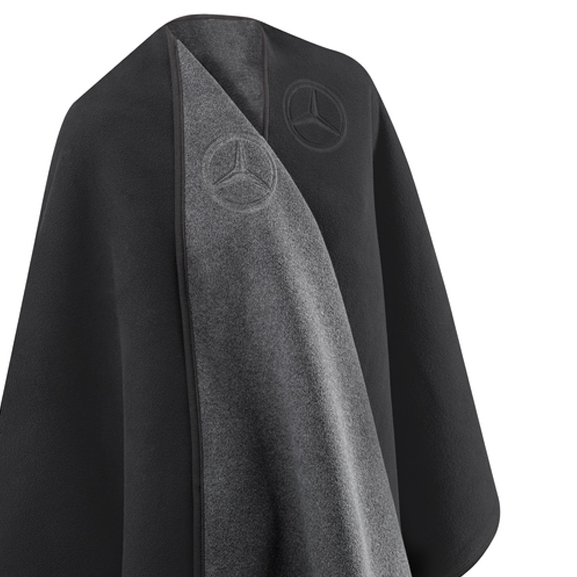 B66958974 mercedes benz fleece ruana schwarz rosier onlineshop2