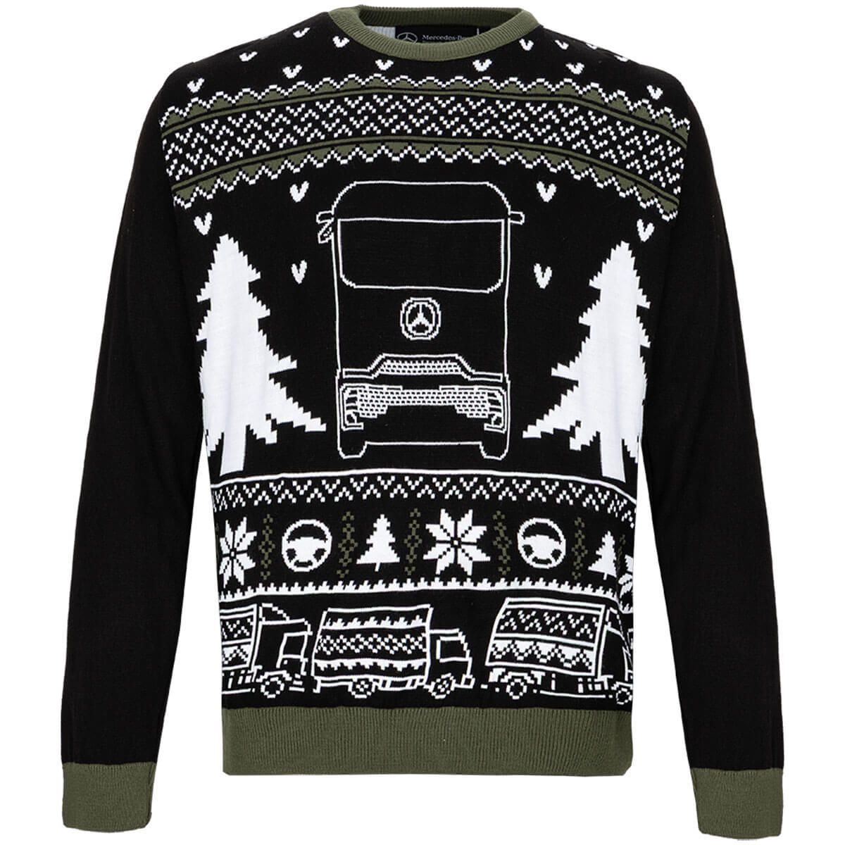 Mbt0237 mercedes benz truck weihnachtspullover rosier online shop2