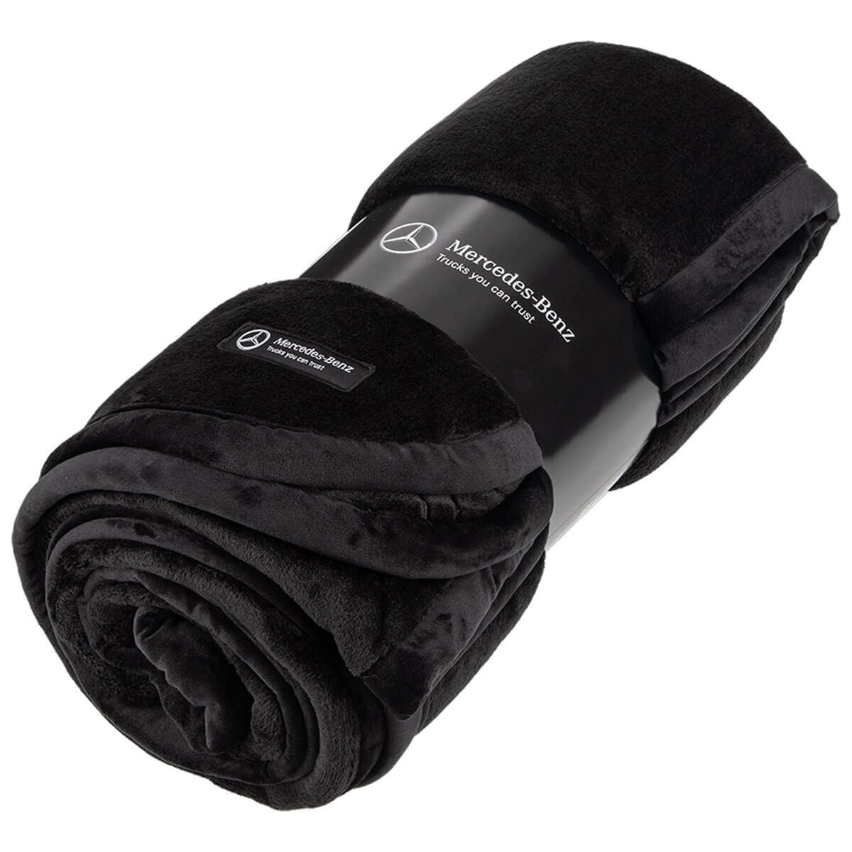 Mbt0200 mercedes benz trucks fleecedecke schwarz rosier onlineshop3